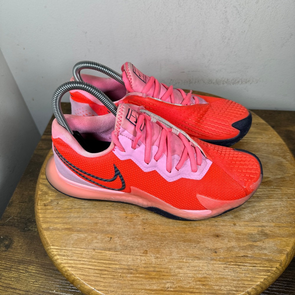 NikeCourt Air Zoom Vapor Cage 4 Womens 7 Tennis Shoes Bright Mango CD0431-604